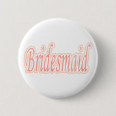 Extravaganza Bridesmaid Ronde Button 5,7 Cm (Voorkant)
