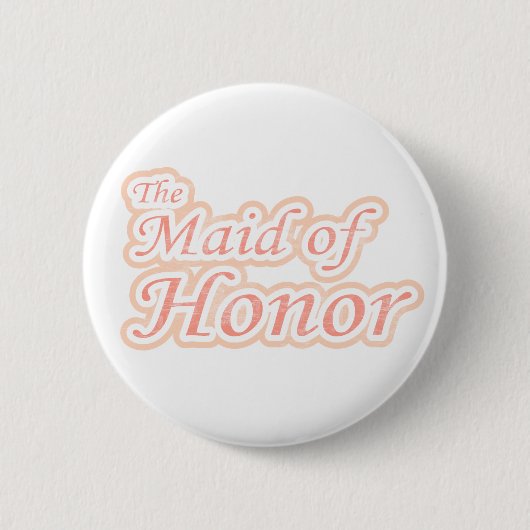Extravaganza Maid of Honor Ronde Button 5,7 Cm (Voorkant)