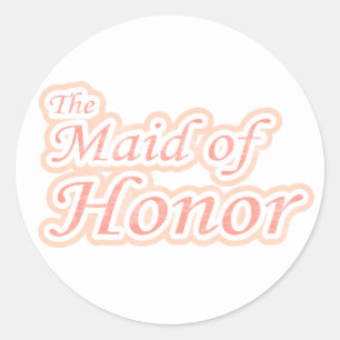 Extravaganza Maid of Honor Ronde Sticker