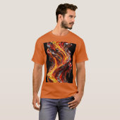 Extreem 3D Smeltend Driehoekig Design T-shirt (Voorkant volledig)