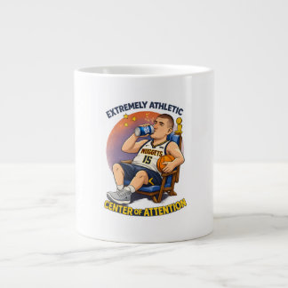 Extreem atletisch middelpunt van aandacht Grappige Grote Koffiekop
