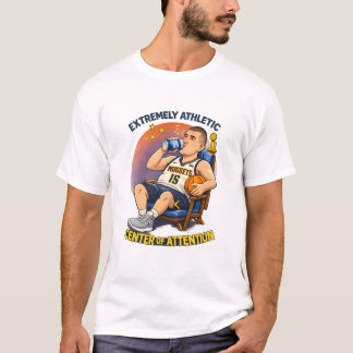 Extreem atletisch middelpunt van aandacht Grappige T-shirt