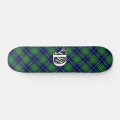 Extreem Douglas Clan Tartan Monogram Persoonlijk Skateboard (Horizontaal)