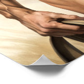 Extreem hete kerel met een paard poster (Hoek)