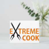 extreem koken briefkaart (Staand voorkant)