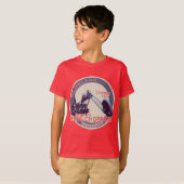 Extreem lange CHOPPER-motorfiets T-shirt (Voorkant volledig)