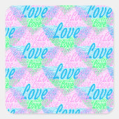 Extreem mooie sticker. vierkante sticker (Voorkant)