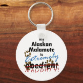 Extreem Naughty Alaskan Malamute Sleutelhanger (Voorkant)