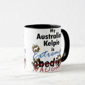 Extreem Naughty Australian Kelpie Mok (Voorkant rechts)