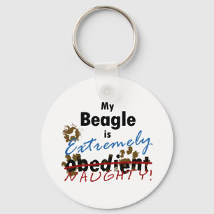Extreem Naughty Beagle Sleutelhanger