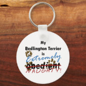 Extreem Naughty Bedlington Terrier Sleutelhanger (Voorkant)