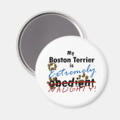 Extreem Naughty Boston Terrier Magneet (Voorkant / Achterkant)