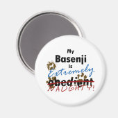 Extreem ondeugende Basenji Magneet (Voorkant / Achterkant)