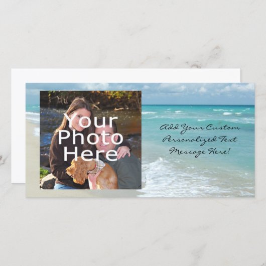 Extreem Ontspannend Strandzicht Witte Zand (Voorkant / Achterkant)