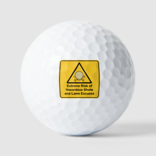Extreem risico op gevaarlijke schokken Golfvallen Golfballen