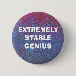 Extreem stabiele Genius Funny Donald Trump Quote Ronde Button 5,7 Cm