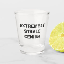Extreem stabiele Genius Funny Donald Trump Quote Shot Glas