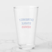 Extreem stabiele Genius Funny Trump Quote Pint Glas (Achterkant)