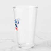 Extreem stabiele Genius Funny Trump Quote Pint Glas (Links)