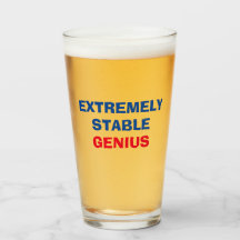 Extreem stabiele Genius Funny Trump Quote Pint