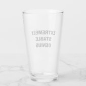 Extreem stabiele Genius Funny Trump Quote Pint Glas (Achterkant)