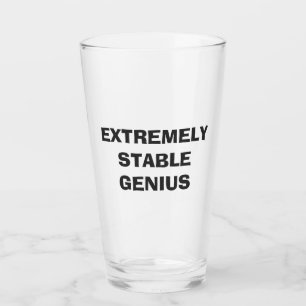 Extreem stabiele Genius Funny Trump Quote Pint Glas