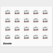 Extreem stout Schipperke Ronde Sticker (Vel)
