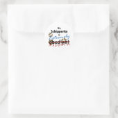 Extreem stout Schipperke Ronde Sticker (Tas)