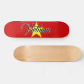 Extreem Vietnam met vlag Yellow Star-ontwerp Persoonlijk Skateboard (Horizontaal)