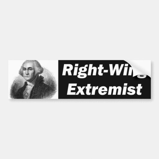 Extreemrechts Bumpersticker (Voorkant)