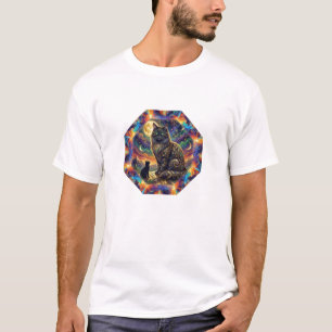 Extrem fantasiebeeld van 2 katten in sciencefictio t-shirt
