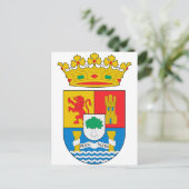 Extremadura (Spanje) Wapenmunt Briefkaart (Staand voorkant)