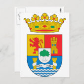Extremadura (Spanje) Wapenmunt Briefkaart (Voorkant / Achterkant)
