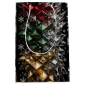 Extreme 3D Mozaïek Kerstboom Abstract  Medium Cadeauzakje (Voorkant)