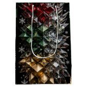 Extreme 3D Mozaïek Kerstboom Abstract  Medium Cadeauzakje (Achterkant)