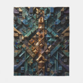 Extreme 3D Verticale Mozaïek Fleece Deken (Voorkant)