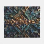 Extreme 3D Verticale Mozaïek Fleece Deken (Voorkant (Horizontaal))