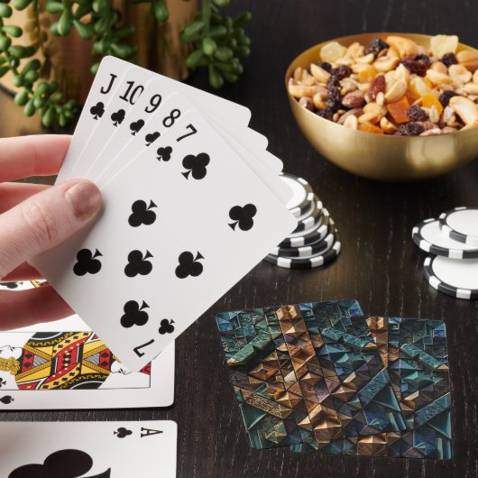 Extreme 3D Verticale Mozaïek Pokerkaarten (Insitu)
