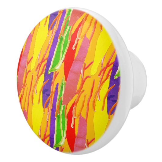 EXTREME ABSTRACTE FANTASIE KUNST KERAMISCHE KNOP (Rechts)