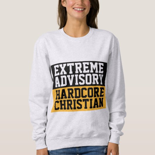 EXTREME ADVISORY HARDCORE CHRISTELIJKE T-SHIRS TRUI (Voorkant)