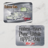 Extreme auto's visitekaartje (Voorkant / Achterkant)