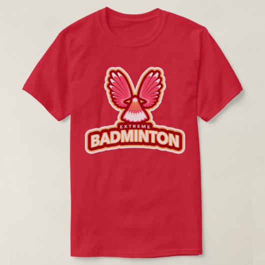 Extreme Badminton T T-shirt (Design voorkant)