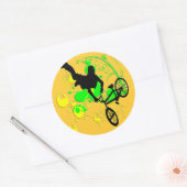 Extreme Biking Ronde Sticker (Envelop)