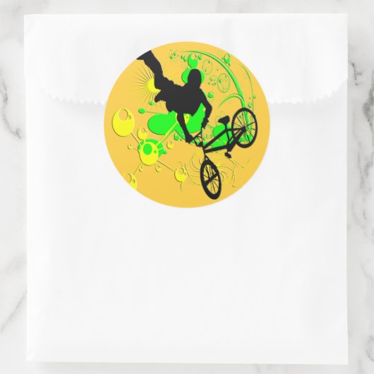 Extreme Biking Ronde Sticker (Tas)