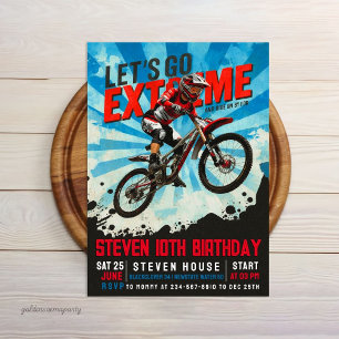 Extreme BMX-fiets verjaardag - Dirt Bike Kaart