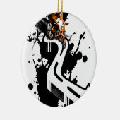 Extreme BMX Rider Keramisch Ornament (Rechts)