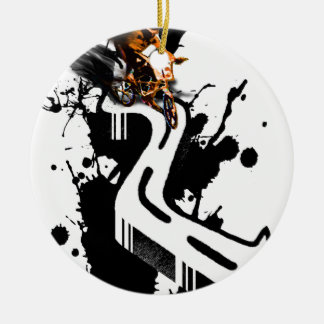 Extreme BMX Rider Keramisch Ornament
