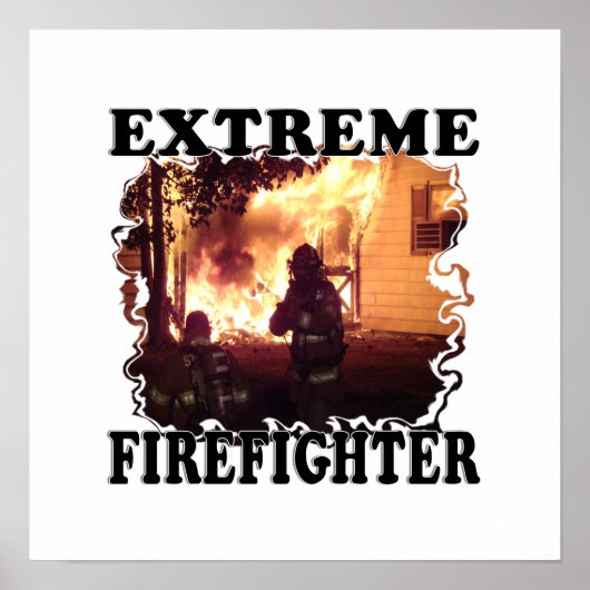 Extreme brandweerman poster (Voorkant)