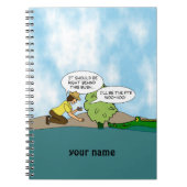 Extreme Cache Geocaching Cartoon op maat Notitieboek (Voorkant)