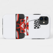 extreme cartoon van raceauto |Kies achtergrondkleu Case-Mate iPhone Case (Achterkant (horizontaal))